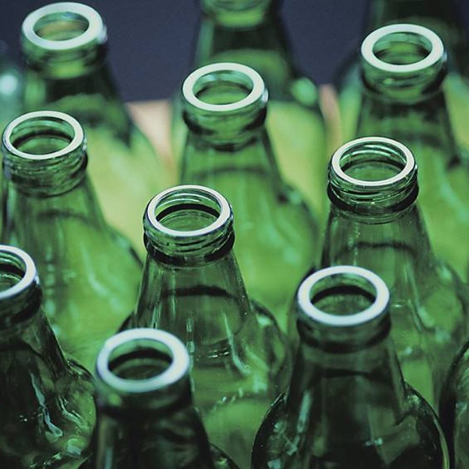 Утилизация стеклянных бутылок