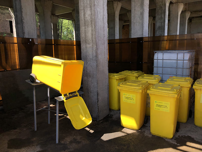 Промывка контейнеров для отходов класса б